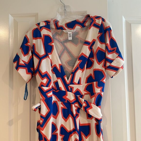 DVF geometric wrap dress - Picture 2 of 5